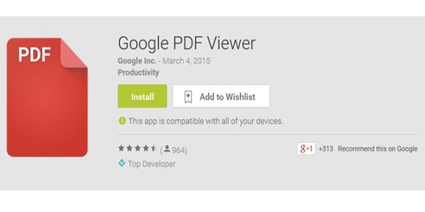 Google PDF viewer