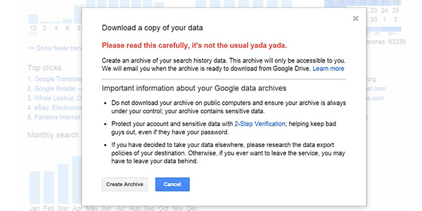 Now You Can Download Your Google History, Or Better Yet, Delete It