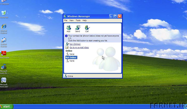 مایکروسافت با ویندوز XP امکانات جدیدی مانند برقراری تماس را به MSN Messenger که حالا Windows Messenger نامیده می‌شد اضافه کرد.