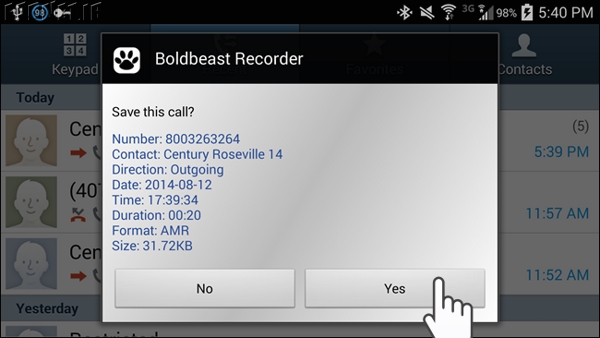 boldbeast recorder