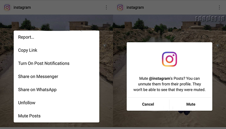 قابلیت Mute کردن اینستاگرام