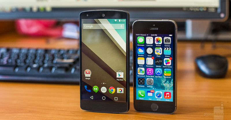 مقایسه کامل اندروید L گوگل و iOS 8 اپل ؛