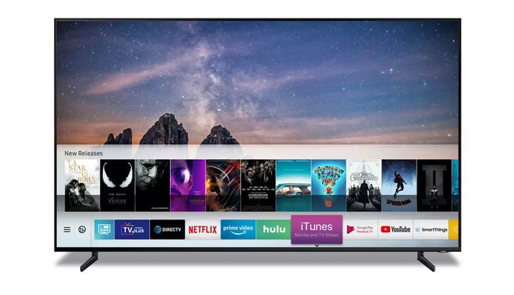 آیتونز و AirPlay اپل به تلویزیونهای سال 2018 و 2019 سامسونگ میآید