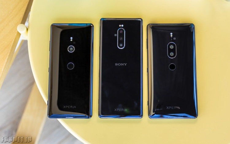 اکسپریا 1 در کنار اکسپریا XZ2 پریمیوم و XZ3