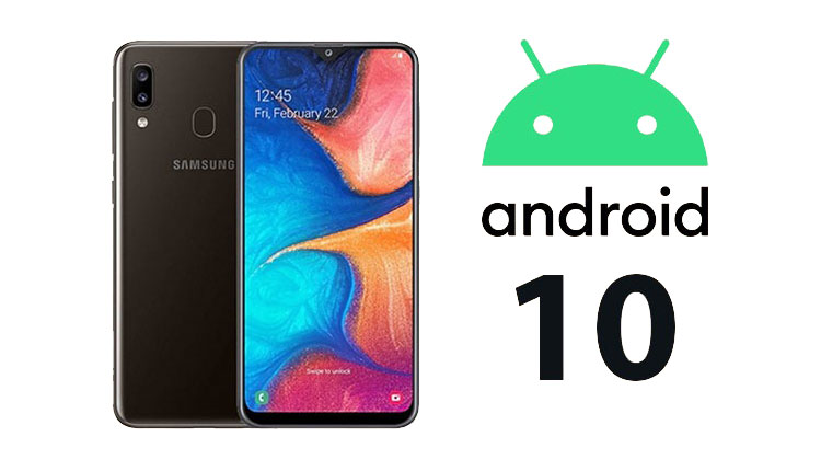 آپدیت اندروید 10 گلکسی A20